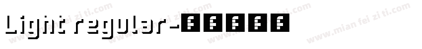 Light regular字体转换
